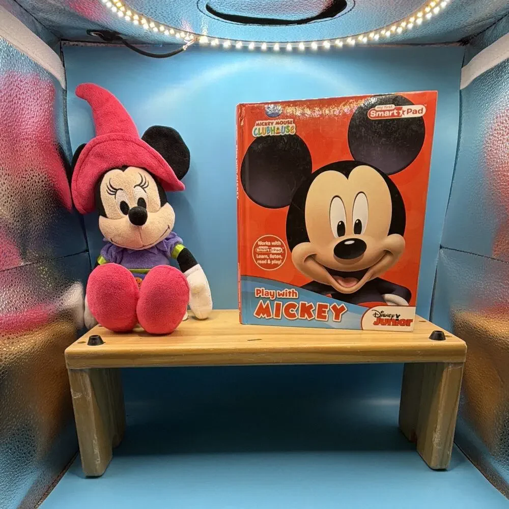 Disney Minnie Mouse Halloween Witch Plush , and play with Mickey book.